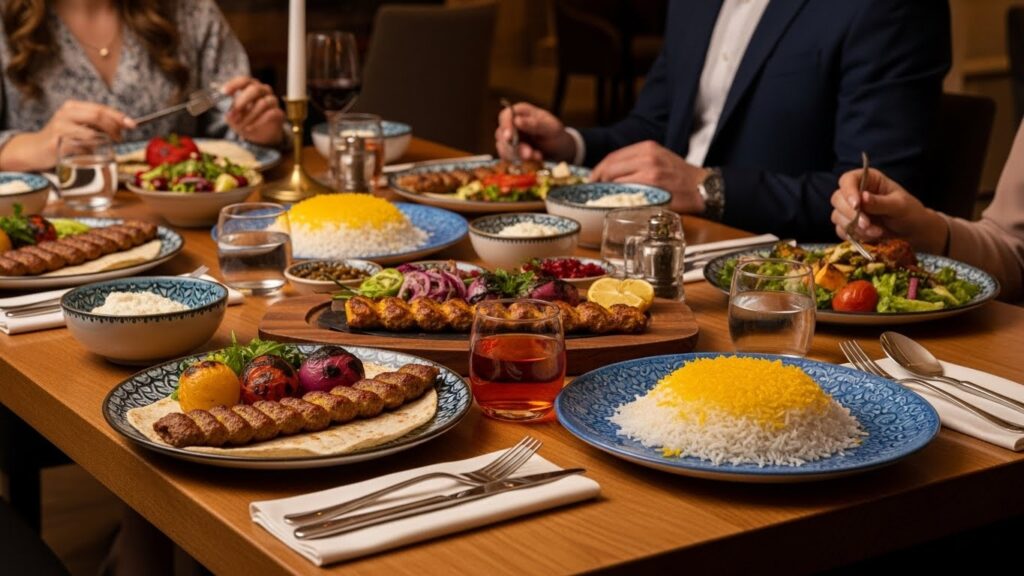 Mediterranean Cuisine and Traditional Persian Flavors for Dining and Catering Experiences